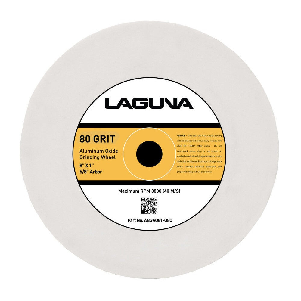 Laguna ABGAO81-080 8x1 Inch 80 Grit Aluminum Oxide Wheel