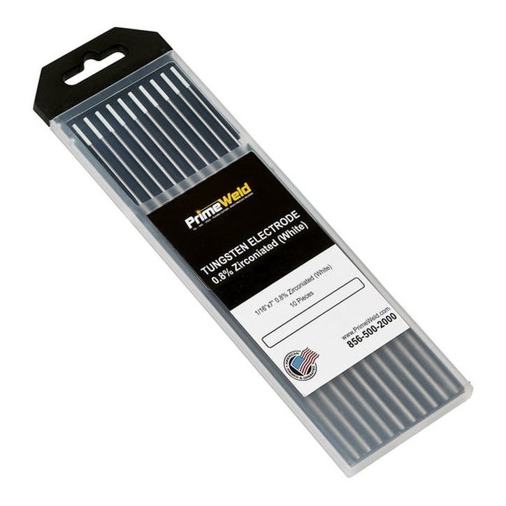 08 Zirconiated Tungsten Electrode White WZ8 TIG Welding Electrode 10 pcs