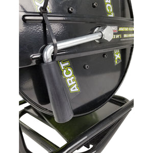 1/4" X 100' MANUAL AIR HOSE REEL W/HYBRIDE POLYMER AIR HOSE