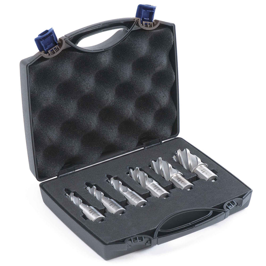 1" Depth of Cut Cyclone Annular Cutter Set 6 Piece