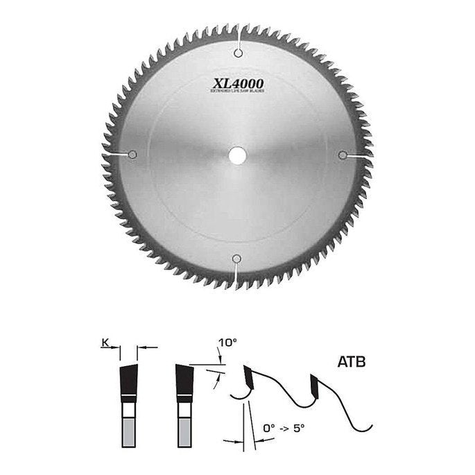 12" 80T Standard Cross Cut 1" Bore