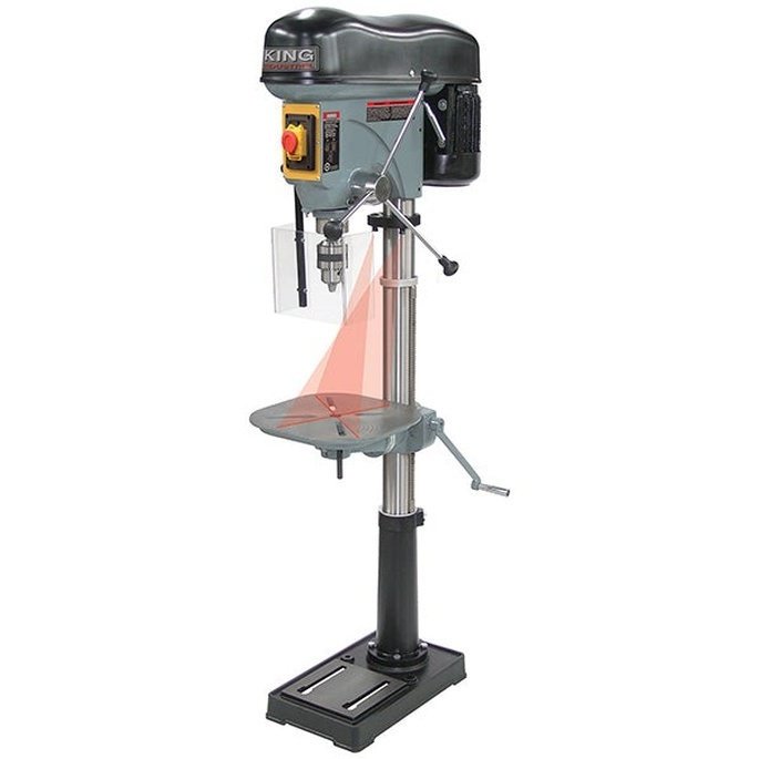 17" Long Stroke Drill Press With Safety Guard