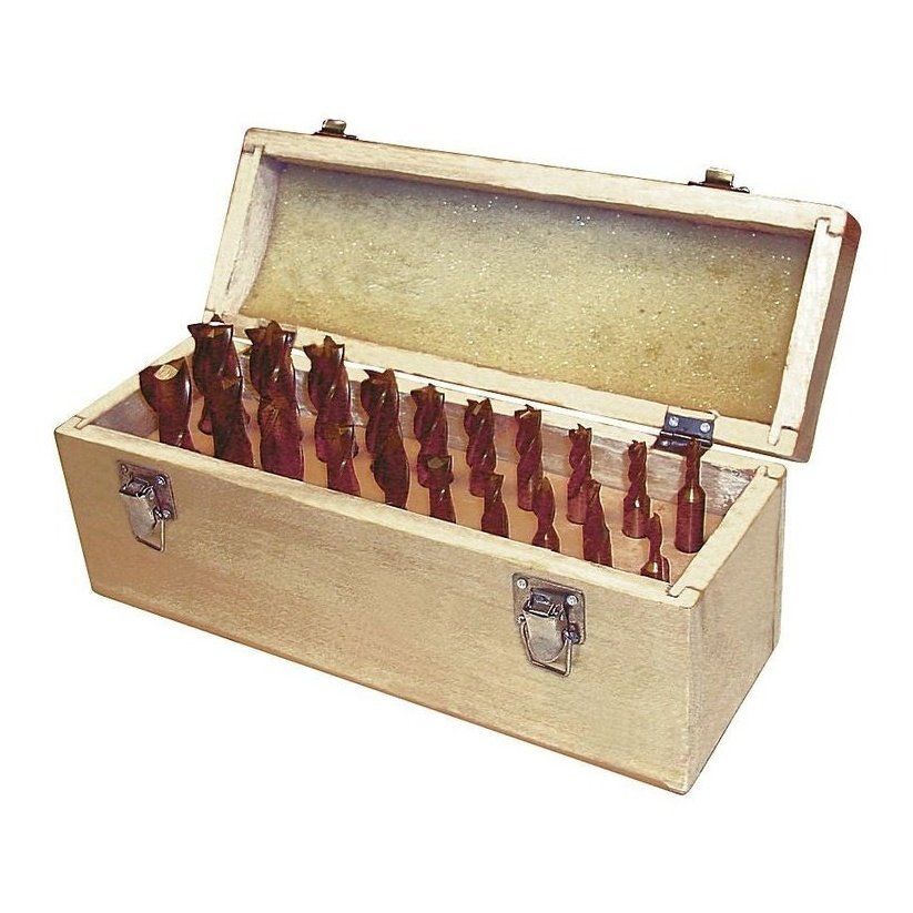20 PC TITANIUM COATED END MILL SET