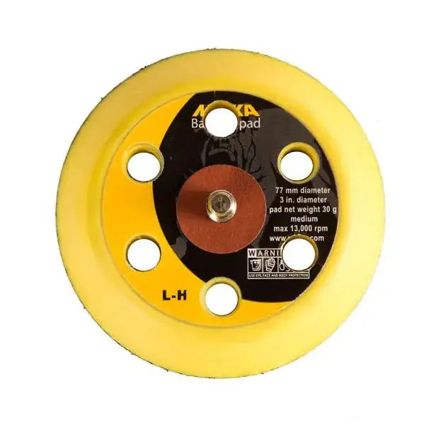 3 in Grip Faced Backup Pad MH with Adapters