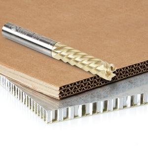 46308 CNC Compression Solid Carbide ZrN Coated Honeycomb Cutting