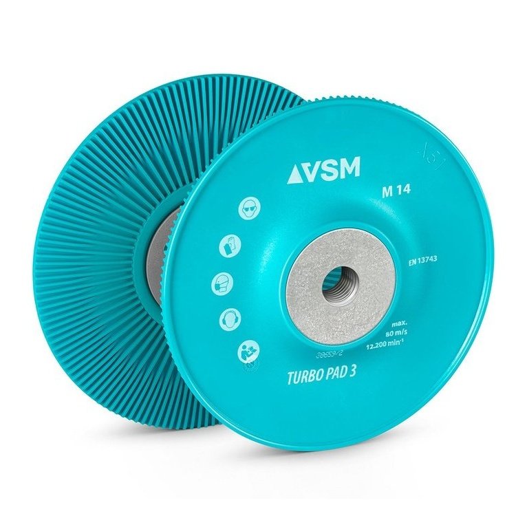 5 x 5/8-11 VSM Turbo 3 Hard teal Pad