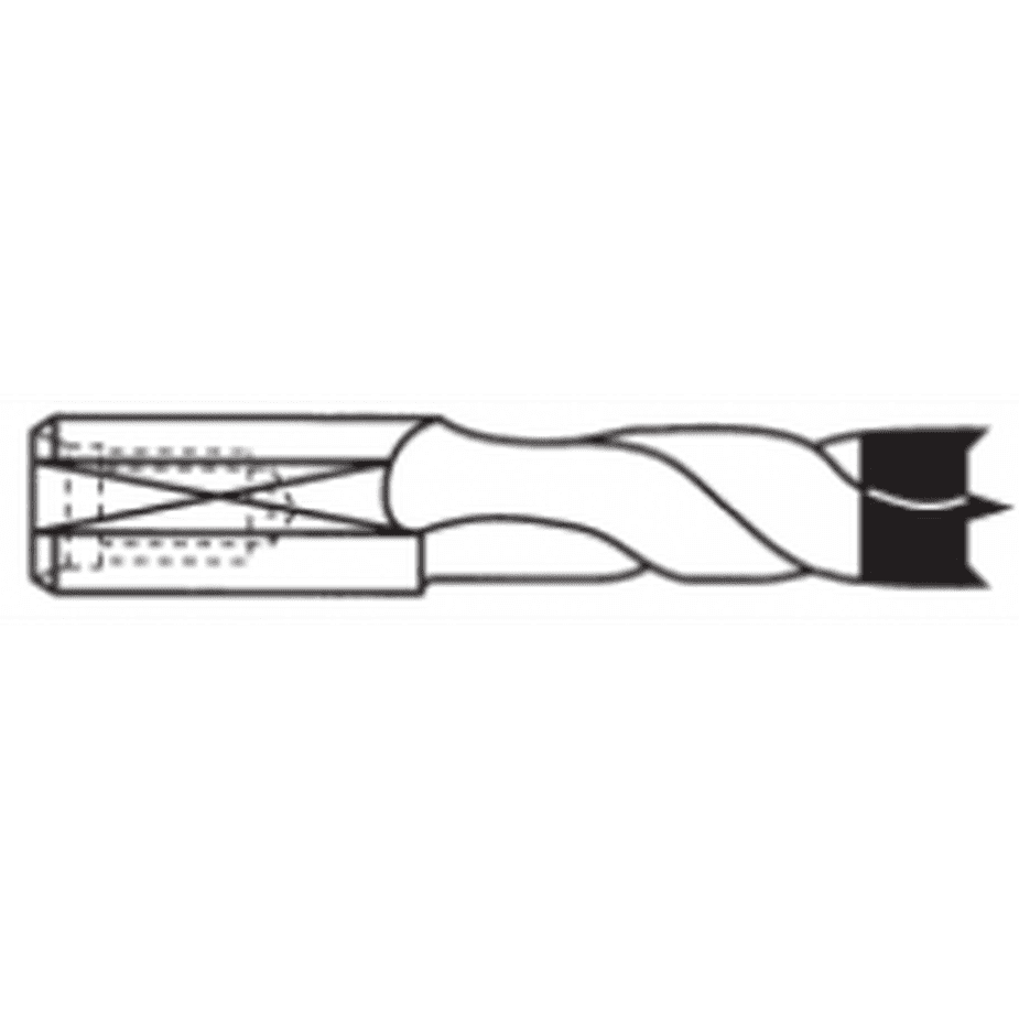 8Mm Carbide Tipped Brad Point Dowel Bits 70Mm Shank RH