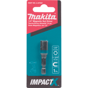 Bit Driver Impact Nutsetter Magnetic 1/4" X 1-3/4"