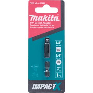 Bit Driver Impact Socket Adapter 1/4" Sq 2"