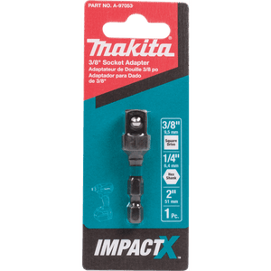 Bit Driver Impact Socket Adapter 3/8" Sq 2"