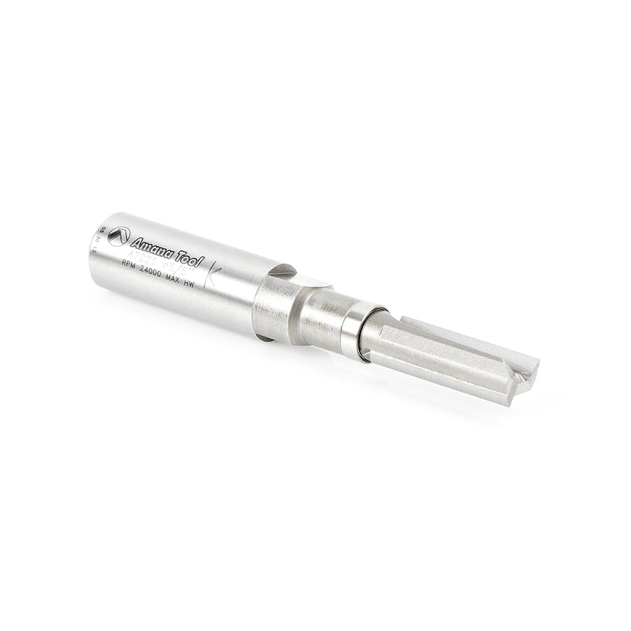 Carbide Tipped Flush Trim Plunge Template 3/8 Dia x 1 x 1/2 Inch Shank