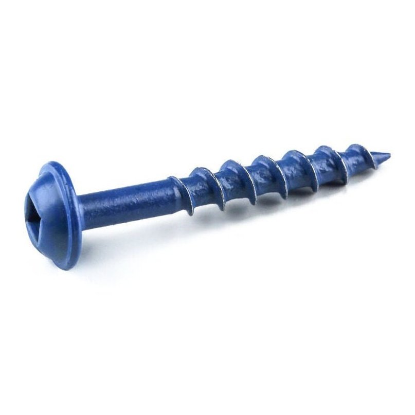Coarse Washer Head Pocket Hole Screws 2 1/2" Blue-Kote