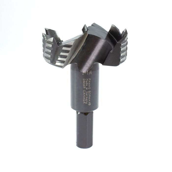 3" Dia, Bormax Forstner Bit, 13mm Shank, 6 1/4" Length