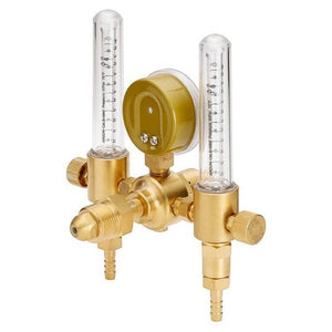 Dual CO2 Argon Helium Welding Flowmeter Regulator
