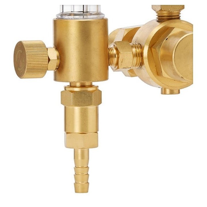 Dual CO2 Argon Helium Welding Flowmeter Regulator