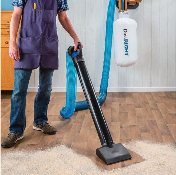 Dust Right 4'' Quick Change Floor Sweep