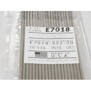 E7018 3/32" Welding Electrodes 20 Pack