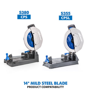 Evolution 14 In. 66T, 1 In. Arbor, Tungsten Carbide Tipped Mild Steel And Ferrous Metal Blade