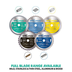 Evolution 7 In. 54T, 25/32 In. Arbor, Tungsten Carbide Tipped Aluminum And Non-Ferrous Metal Cutting Blade