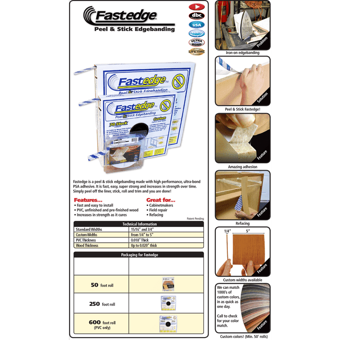 Fastedge Standard/ Metric Peel and Stick Tape