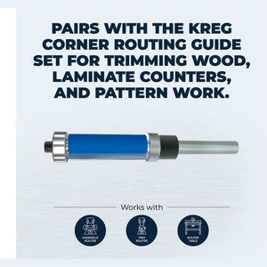 Flush-Trim Bit 1/4" Shank