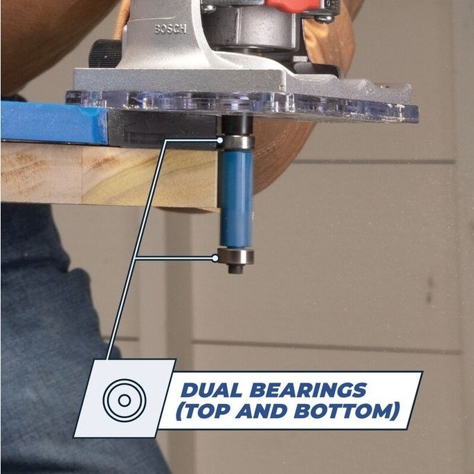 Flush-Trim Bit 1/4" Shank