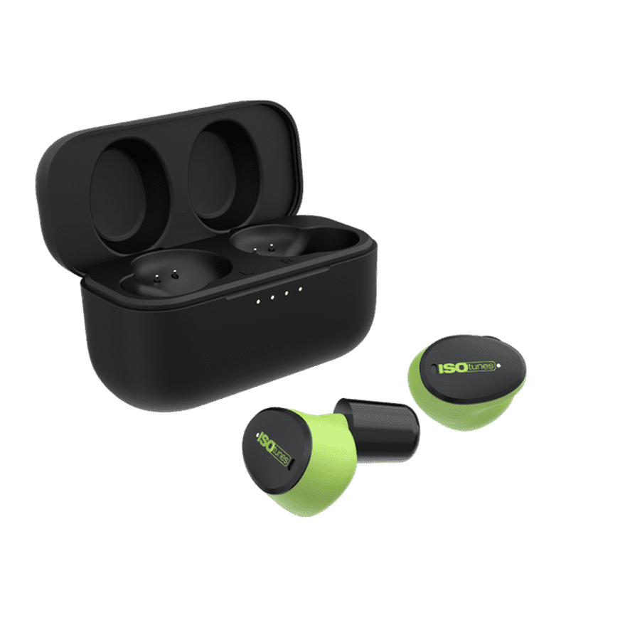 ISOtunes FREE Aware - True Wireless Bluetooth Earbuds - Safety Green Ambient Listening Technology