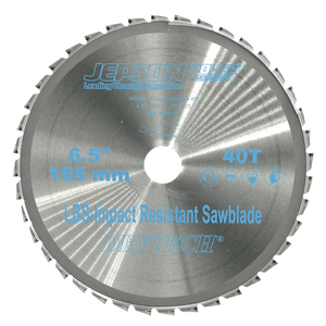 Jepson Drytech Carbide Tipped Circular Saw Blade 6 1/2" 165mm 40 Tooth for Thin Walled Steel
