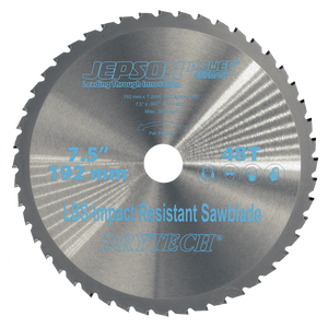 Jepson Drytech Carbide Tipped Circular Saw Blade 7 1/2" 192mm 48 Tooth for Thin Walled Steel