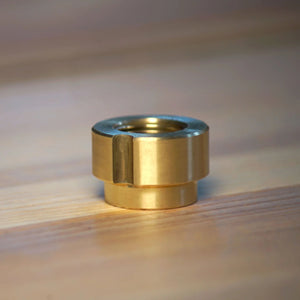 Carriage Nut - 3/4" Round w/ Notch