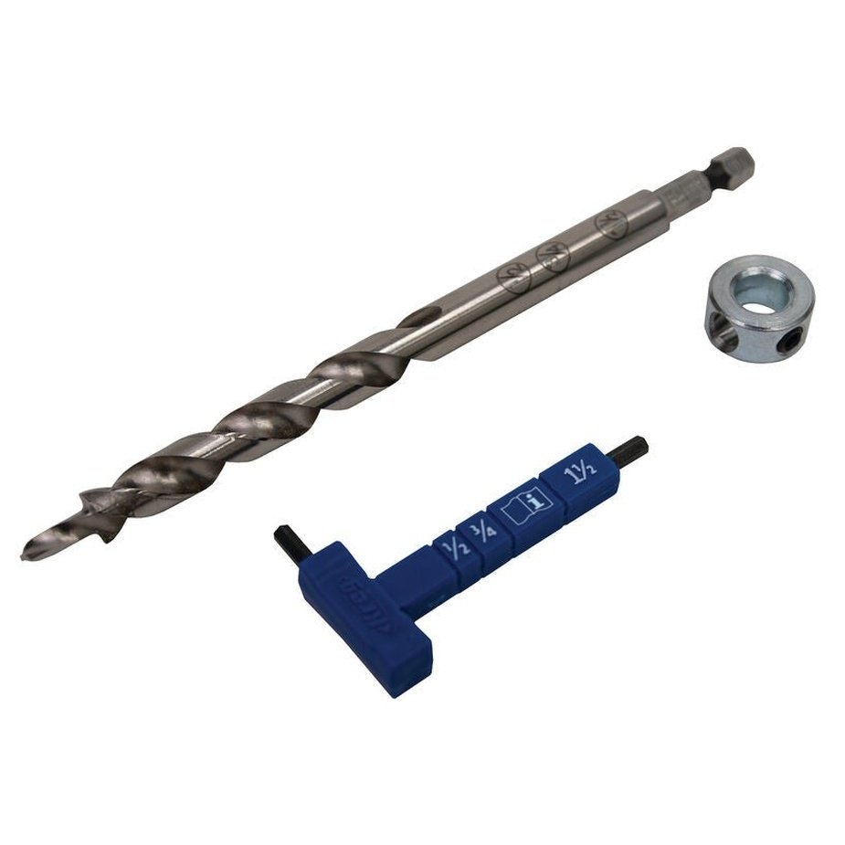 Kreg Easy-Set Drill Bit with Stop Collar & Gauge/Hex Wrench