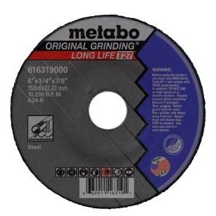 LongLife Original Grinding Wheel 7" x 1/4" X 7/8", Type 27, A24R