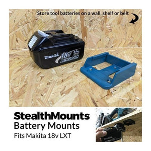 Makita 18v LXT Battery Mounts