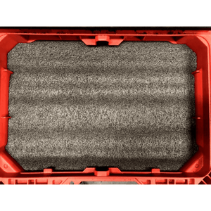 Milwaukee PACKOUT Rolling Tool Box - Kaizen Foam Inserts 57mm / Black/Red