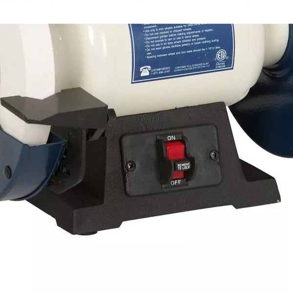 80-805: 8" Low Speed Bench Grinder 1750 Rpm