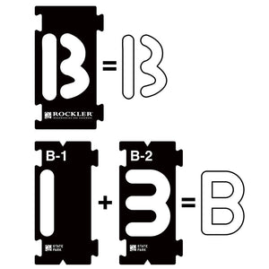 Rockler Interlock Signmaker's Template Kits, State Park Font