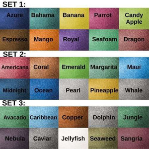Set 1 of 10X 5G Metallic Colorpigments Samples