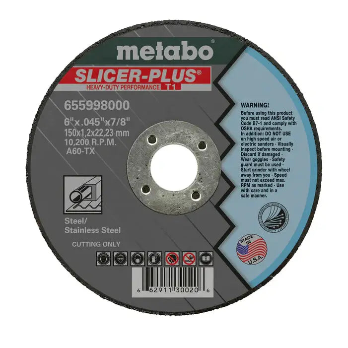 Slicer Plus 5" x .045" x 7/8", Type 1, A60TX 5 Pack