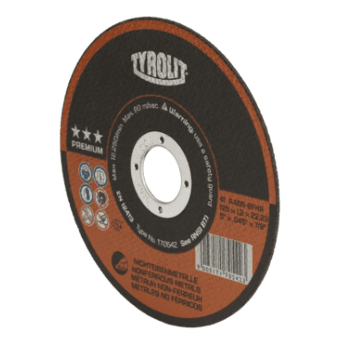 TYROLIT 170542 Cut-Off Wheel 46 Grit 155 mm Type 41F 22.23 mm