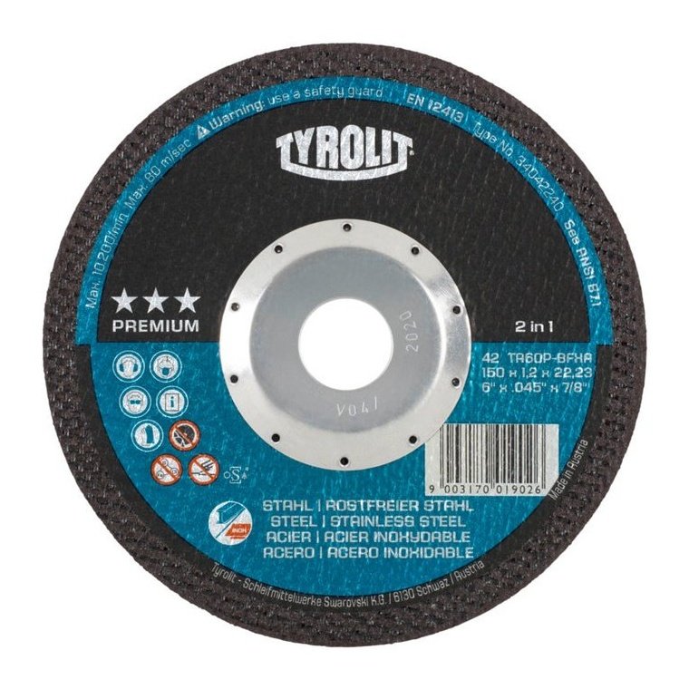 WHEEL CUTOFF T27 5X045X7/8 S/SS