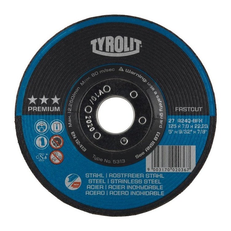 WHEEL GRIND T27 5X9/32X7/8 ST/SS