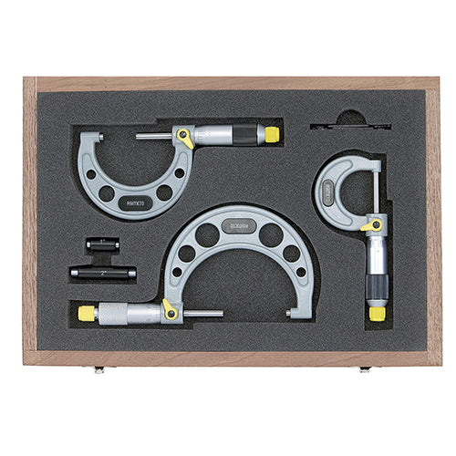 0-3" x 0.0001 Graduation Asimeto Enamel Micrometer Set