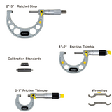0-3" x 0.0001 Graduation Asimeto Enamel Micrometer Set