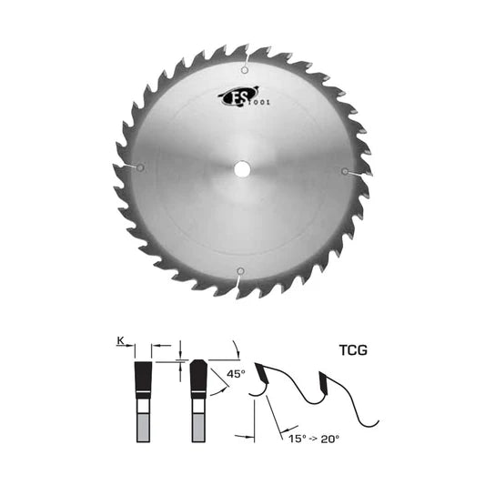 10 " 24T Glue Line Rip Saw Blade