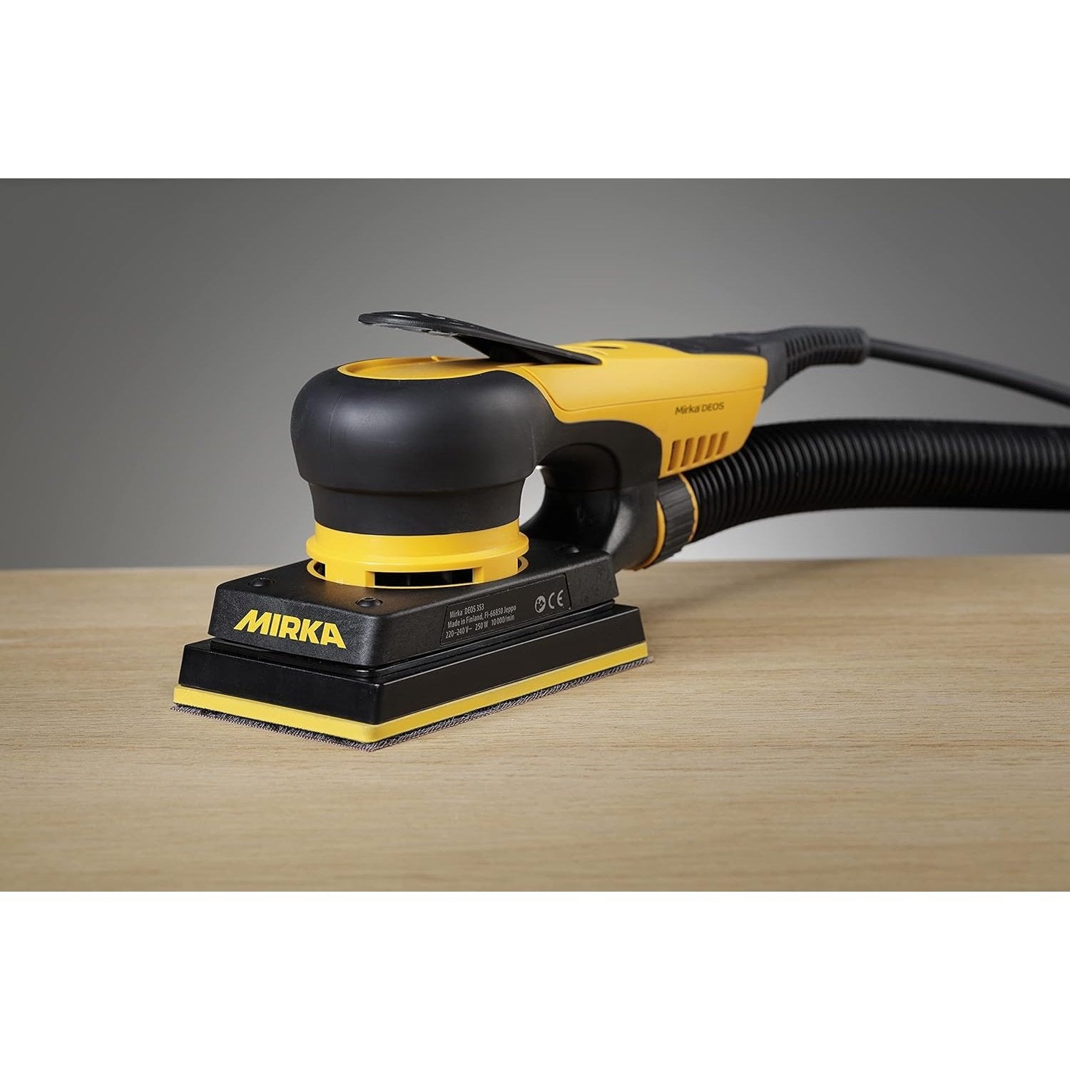 3 x 5" Mirka DEOS 353X Vacuum-Ready Electric Sander 3mm Orbit