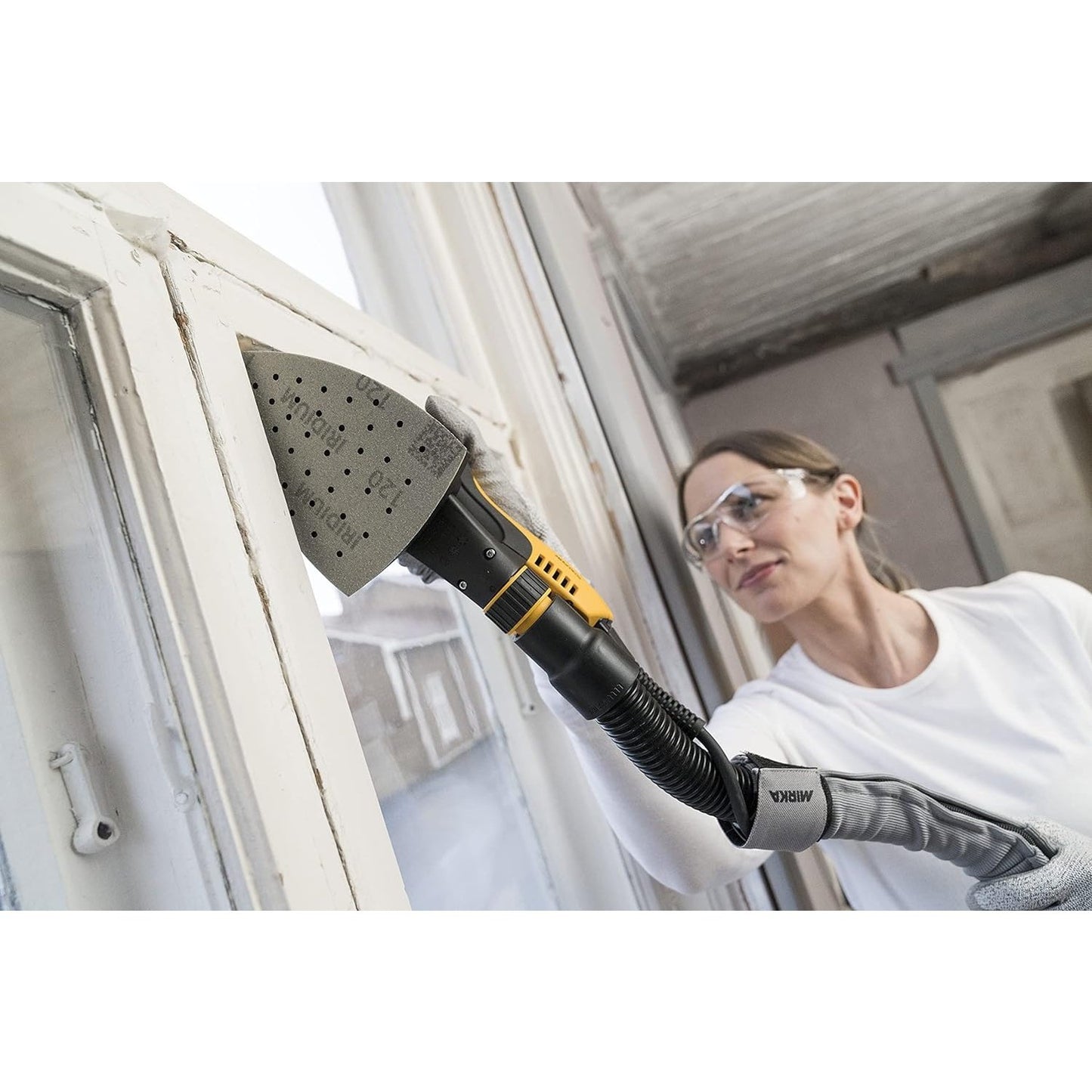 4 x 6 x 6" Mirka DEOS Delta 663 Vacuum-Ready Electric Sander 3mm Orbit