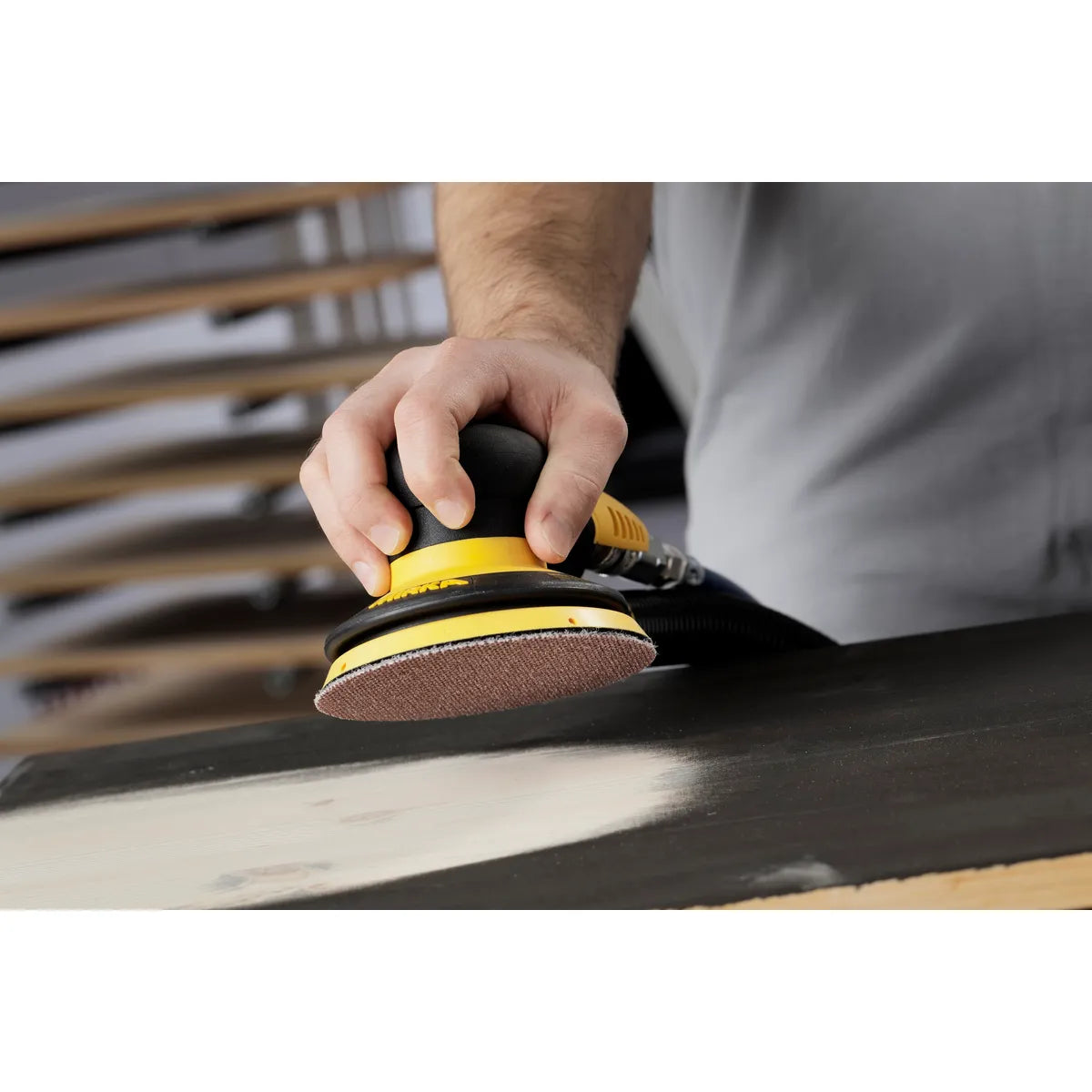 5 in PROS Pneumatic R/O Vac-Ready Sander with 5mm orbit