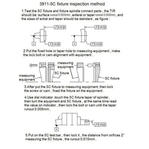 5C 5" Collet Chuck with Integral D1-3 Camlock Mounting, #0269-0013