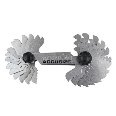 Accusize - 4-42 Range Screw Pitch Gage, 60 Deg., #8207-5642
