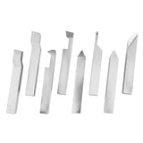 Accusize - 8 pcs H.S.S. Tool Bit Set, Pre-Ground for Turning & Facing Work, 1/4", 5/16", 3/8" & 1/2"